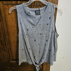 Modern Lux Gray Star Gazing Women's Top